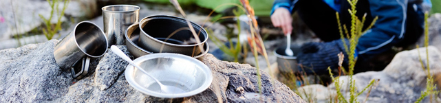 Outdoor Essgeschirr und Besteck